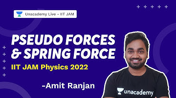 IIT JAM 2022 || Pseudo Forces and Spring Force