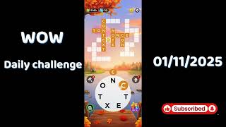 Wow Daily Puzzle November 1 2025 Answers Wow Daily Puzzle Answers