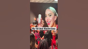 My first ever #FullBeatFoundation masterclass!! 🥰 #onesizebeauty #masterclass #beauty #makeup