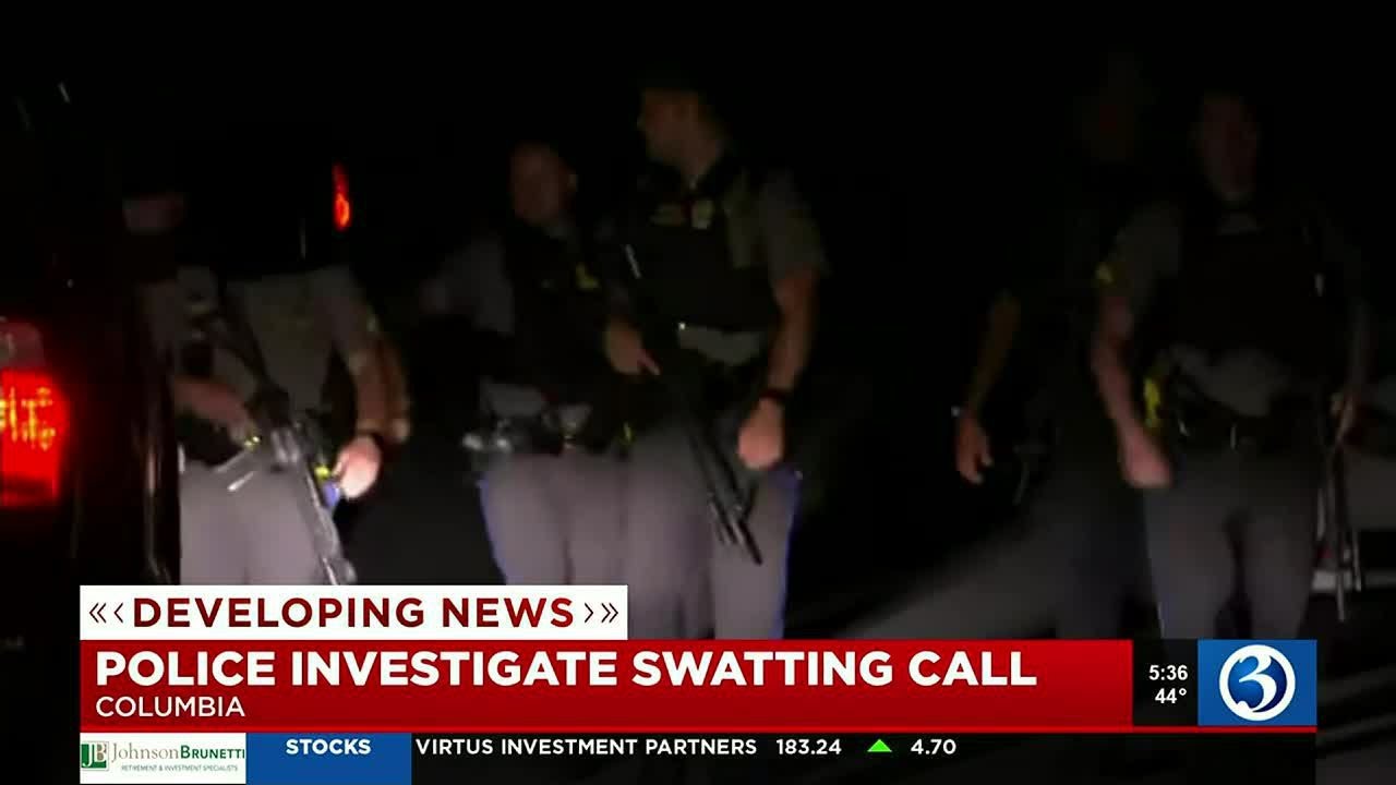 VIDEO: Swatting incident causes large police presence in Columbia - YouTube
