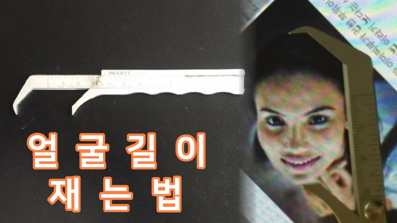 얼굴길이 재는법과 평균적인 눈 코 입 크기