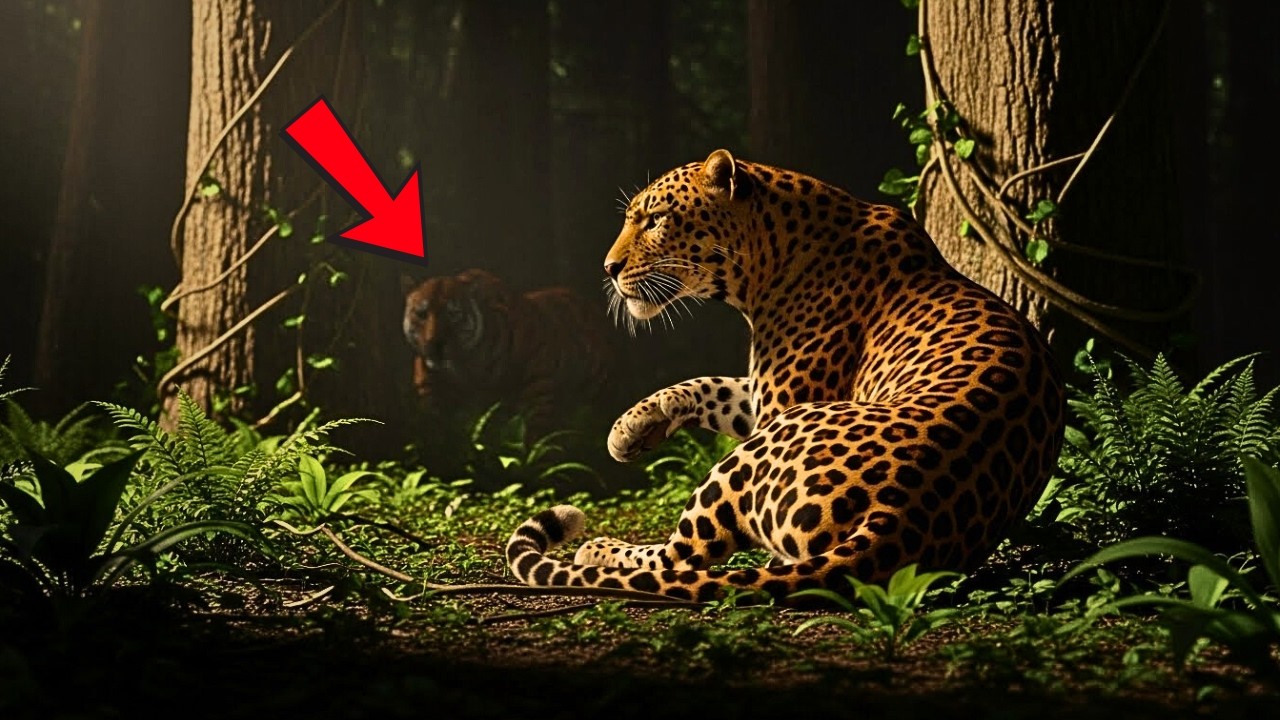 El leopardo notó el silencio raro: los insectos se apagaron