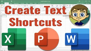 Create Text Shortcuts in Excel Word and PowerPoint screenshot 3