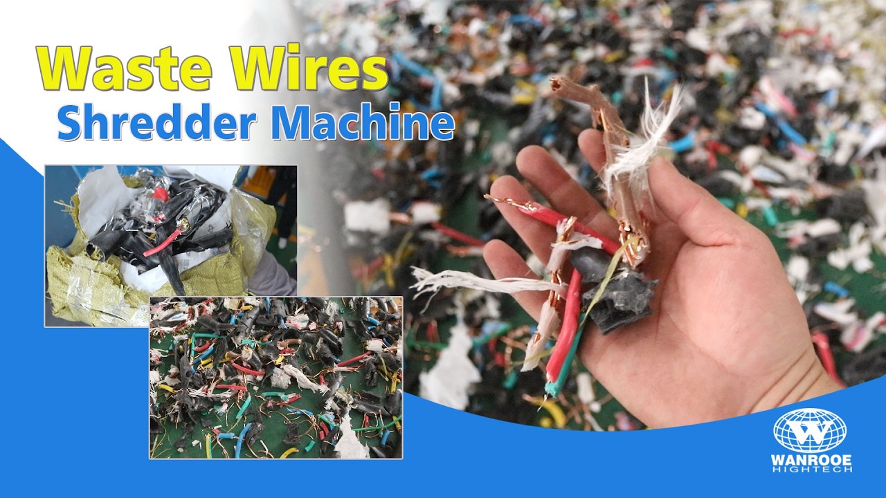 Shredder Ragger Wire Efficient Copper and Plastic Separation: Industrial Waste Wire Shredder ...