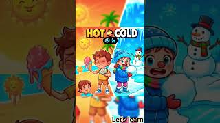 HOT vs COLD #KidsGK #FunLearning #Opposites #kidslearning #kids #smartkids #learningforkids