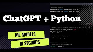 How to Code a Model in Seconds! | ChatGPT & Python