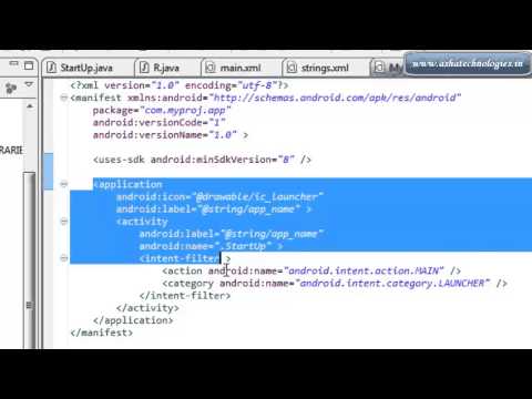 Android   9   uses, importance, need and working of androidmanifest xml file