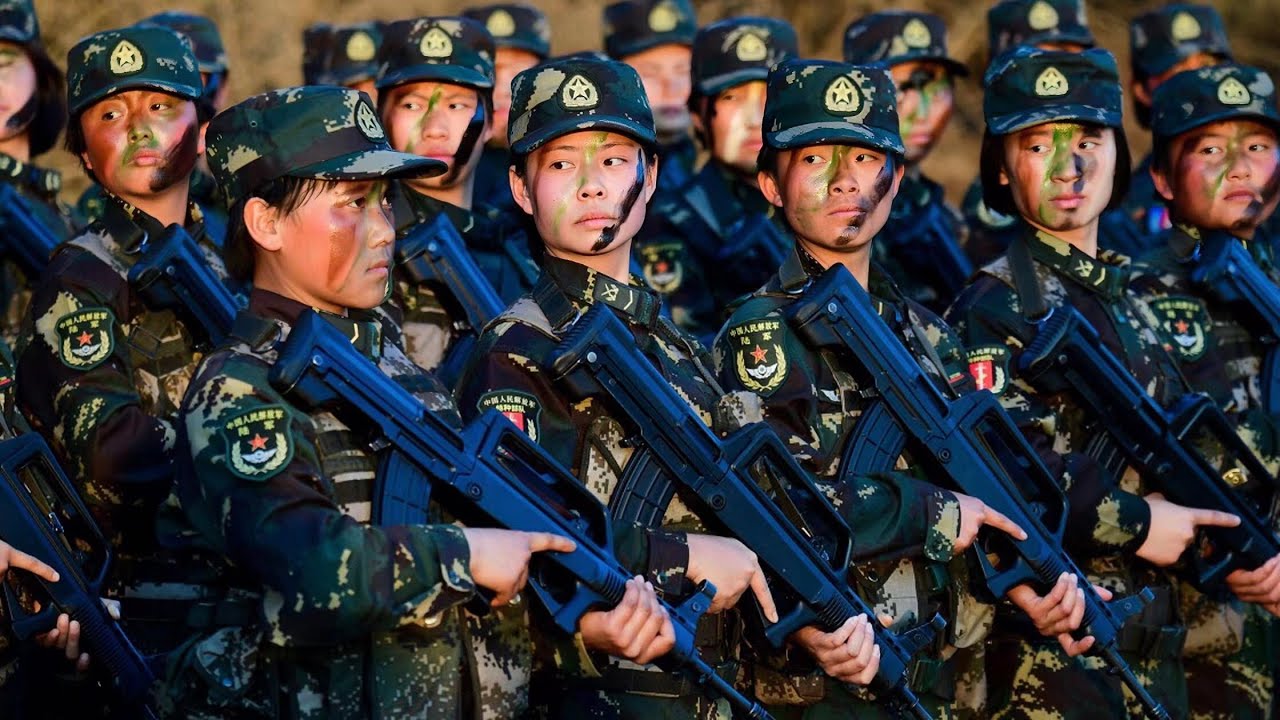 Chinese female soldiers & women's special forces & rare Chinese female  special forces training - YouTube