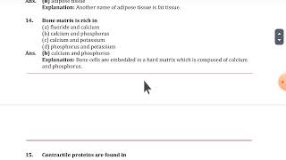 Class-9 chapter-6 TISSUE- Ncert Exampler book multiple choice questions solutions
