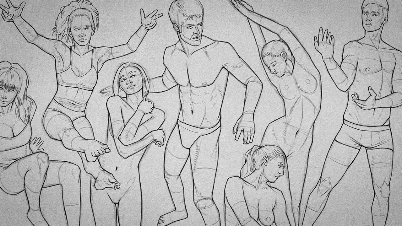 Figure Drawing practice | time-lapse [27] - YouTube
