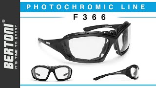 Bertoni Photochromic Motorcycle Goggles Antifog Lens Extreme Sports Sunglasses F120A Bertoni Italy Wraparound Windproof Padded Glasses Powersports Goggles
