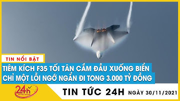 Lộ diện video tiêm kích tàng hình F-35B của Anh lao xuống biển Địa Trung Hải ngay khi đang cất cánh