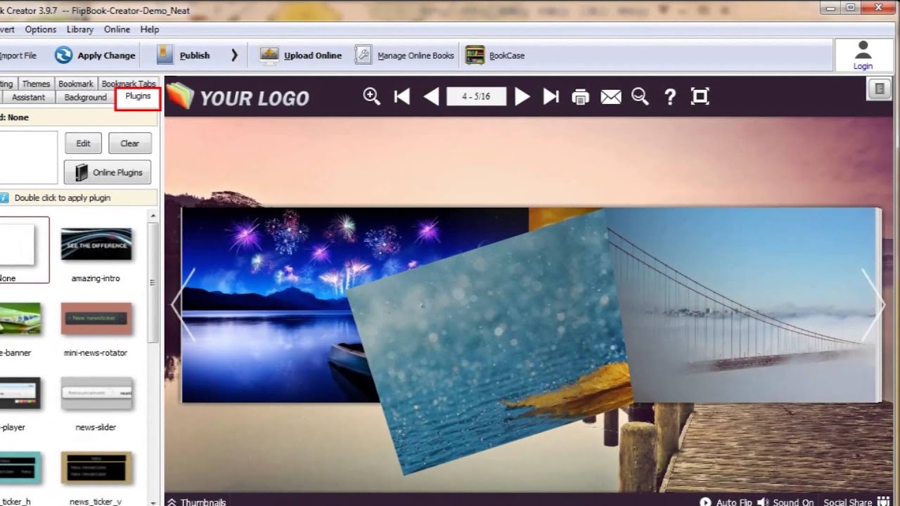 Gorgeous Flash Flip Photo Album made by FlipBook Creator