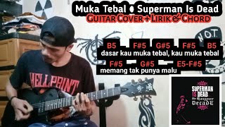 MUKA TEBAL - SUPERMAN IS DEAD | GUITAR COVER   LIRIK & CHORD | RISADI FITTA