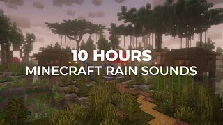 🌧️ 10 hours of minecraft rain sounds (no music)