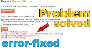 Blogger template uploading error- fixed | Soratemplate theme not uploading in blogger