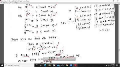Calicut University - Sem 1 - Core Mathematics - Congruence - Part 6.