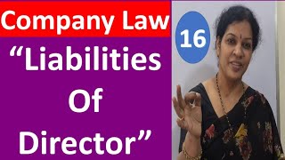 16. "Liabilities Of Director" - Company Law