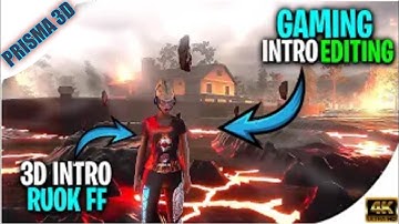 Make 3D Intro Like Ruok FF | Prisma 3D Tutorial | New Peak 3D Model | Ruokff editing tutorial#ruokff