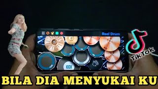 DJ TIK TOK VIRAL BILA DIA MENYUKAI KU || REAL DRUM COVER