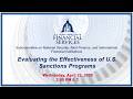 Evaluating the Effectiveness of U.S. Sanctions Programs (EventID=XXXXXX)