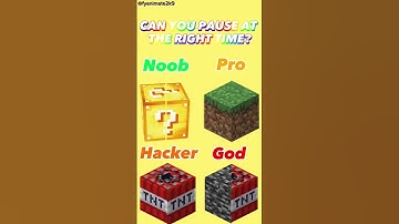 Can you pause at the right time? *MINECRAFT EDITION* #shorts #blowup #pause