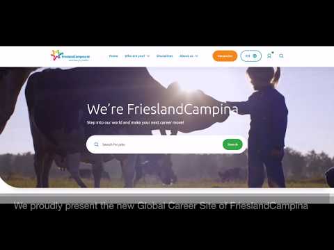 We proudly present the new Global Career Site of FrieslandCampina