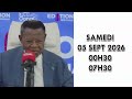 LE JOURNAL DE 13H30 04 SEPTEMBRE 2026