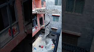 Custom Stainless Steel Outdoor Spiral Staircases | Factory Direct Export