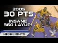 Vince Carter Dominates the Kobe-less Lakers - INSANE 360 LAYUP! (01.28.2005)