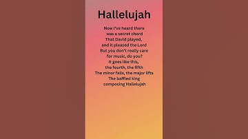Thumbnail of Hallelujah by Lucy Thomas (lyrics) #love #songlyrics #viral #music #lyrics #song