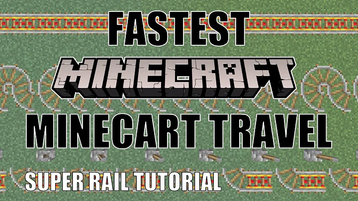 Minecraft Fastest Rail System | How to build a Fast Rail System \ Check Description