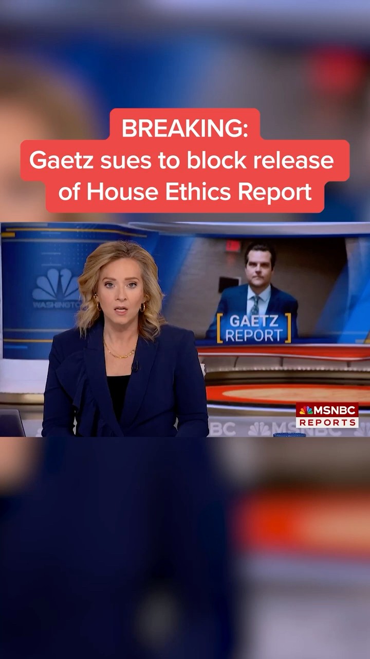 Gaetz sues to block release of House Ethics Report