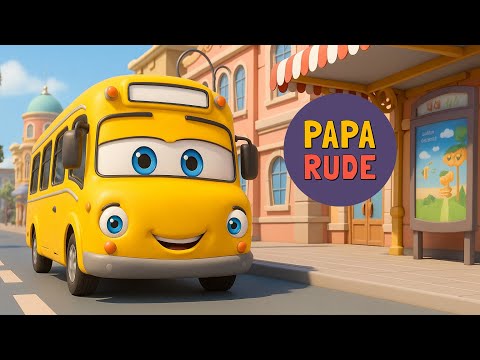 Общественный транспорт 🚍🚇🚊 | Учим автобус, метро и трамвай | 🎶 Детские песенки | Paparude