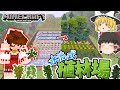 【マインクラフト】#11 大きめの植林場作って木材不足を解消したい【ゆっくり実況】