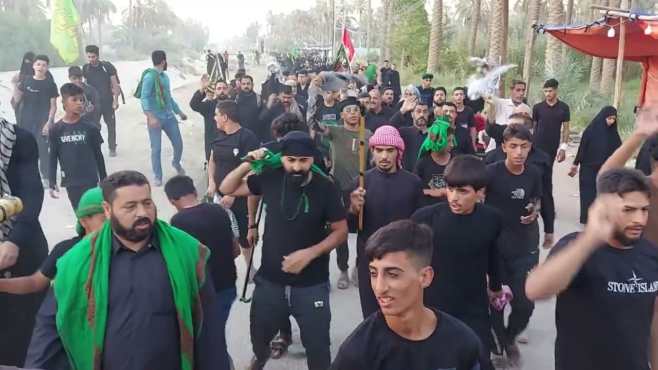 موكب زيد الشهيد اهالي النجف الاشرف ناحيه العباسيه منطقة العريان