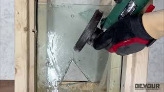 Can DEVOUR's All-Purpose Diamond Blade Cut Hurricane Glass