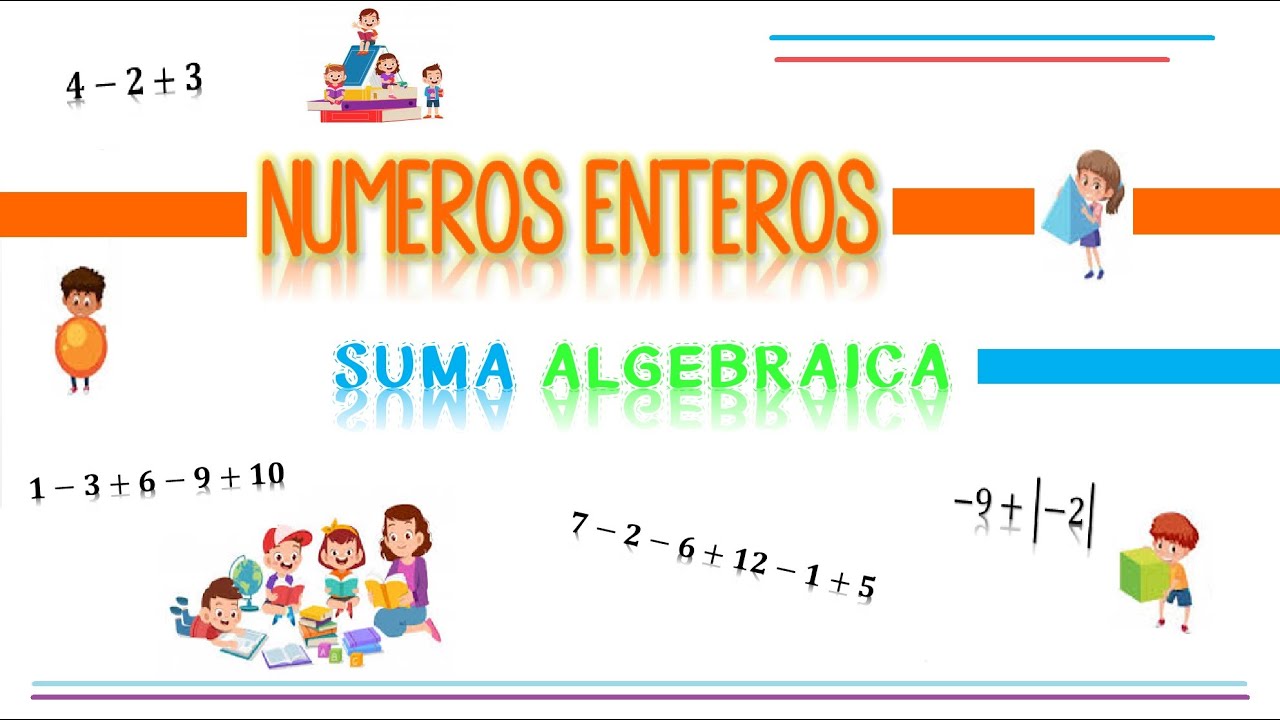 Suma Algebraica con Números Enteros - YouTube