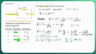 Example 9.9 - Impedance & Admittance