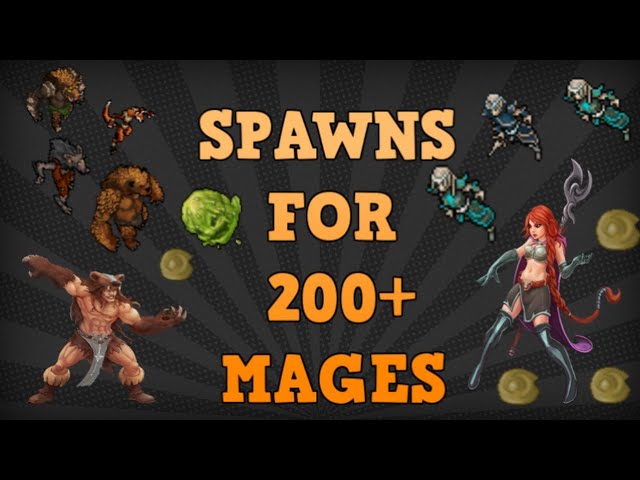 Tibia [where to hunt ED/MS] - SPAWNS FOR MAGES 200+ [Vol. 1][2020] 