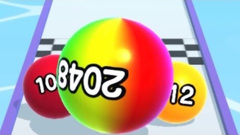 Ball Run 2048  - All  Levels Gameplay IOS  (Levels  414 -421 ).