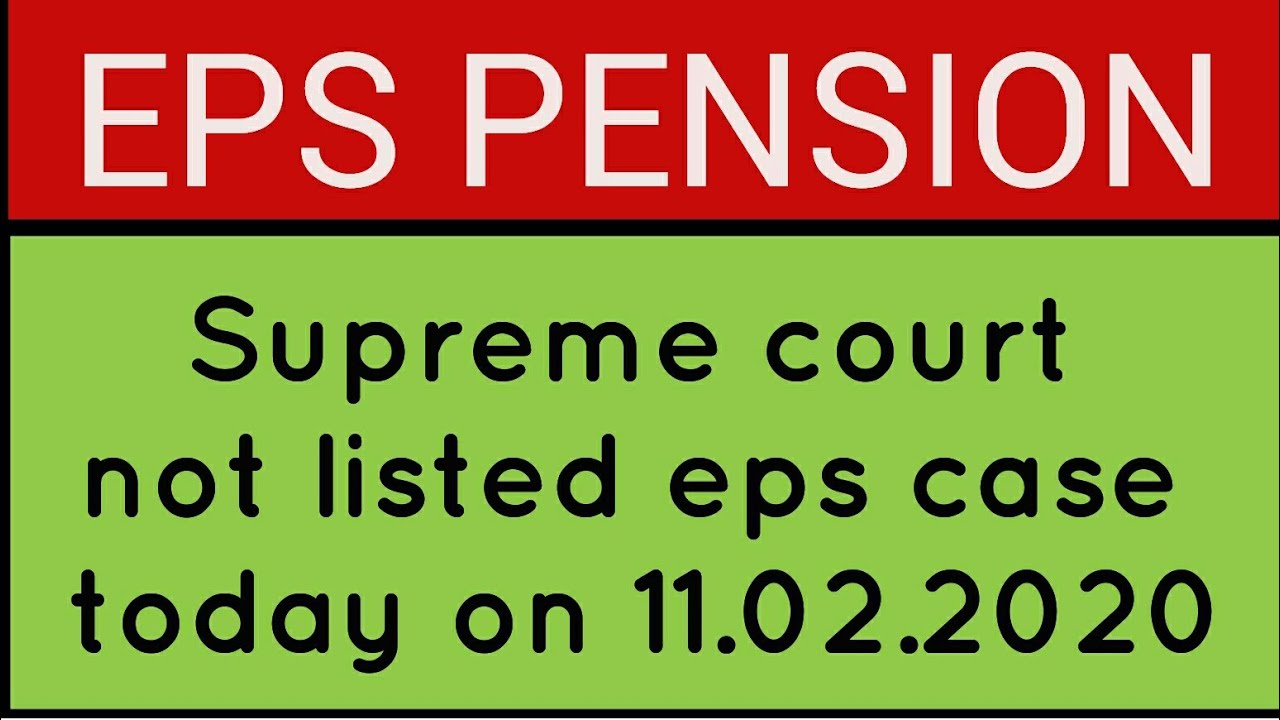 EPS 95 Pension Not Listed Today YouTube eps-95-pension-not-listed-today-youtube