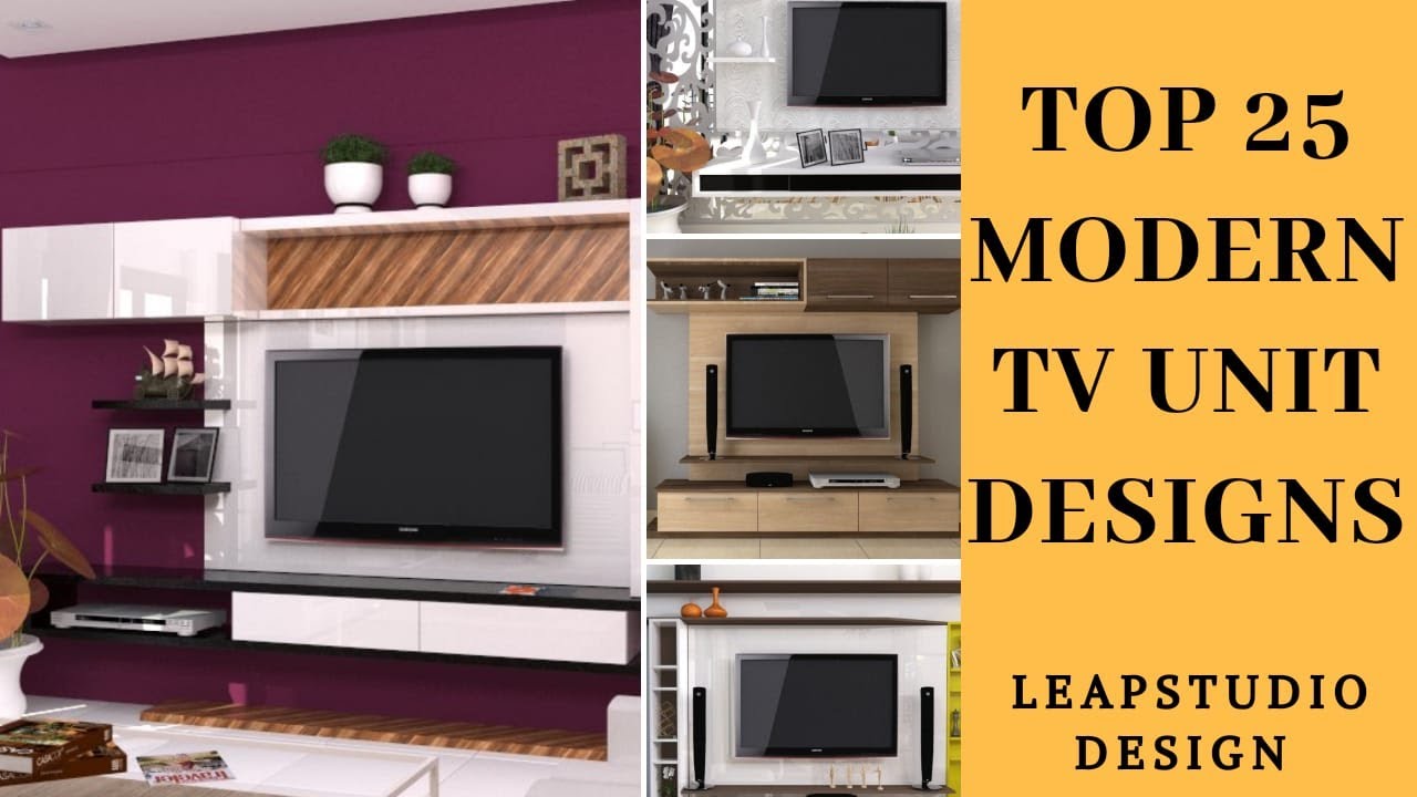 Latest Modern 25 TV unit designs for Living Room | Modern TV Wall ...