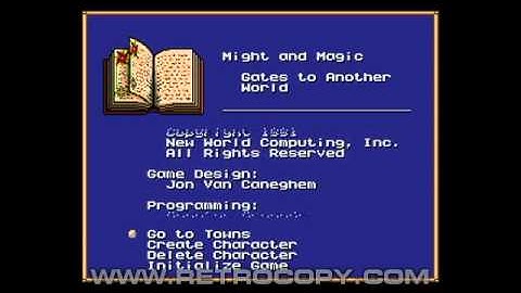 Might and Magic- Gates to Another World (Sega Genesis / Mega Drive) Intro