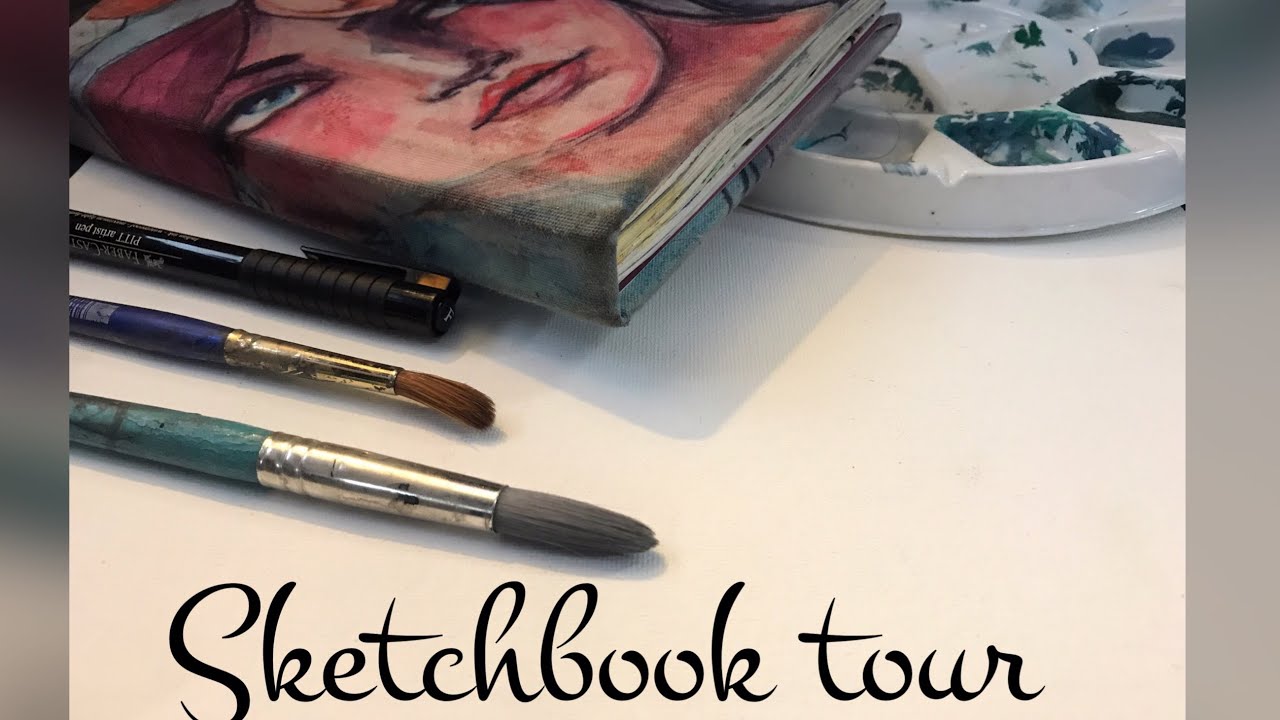 First filled Sketchbook tour 20172018 Jane Davenport filled sketchbook