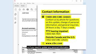 How to Access and View your CIBC eStatements