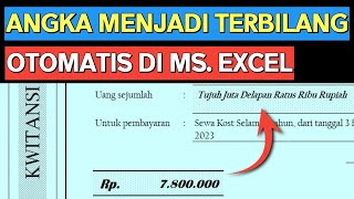 Cara Membuat Terbilang Rupiah di Excel