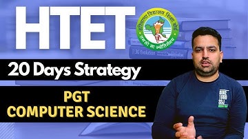 HTET 2020 - PGT Computer Science  | 20 Days Strategy | How To Prepare | Super Batch By Deepak Rana