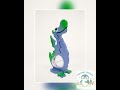 20" Green & Purple Dragon Coin Bank by Big Belly Bank
