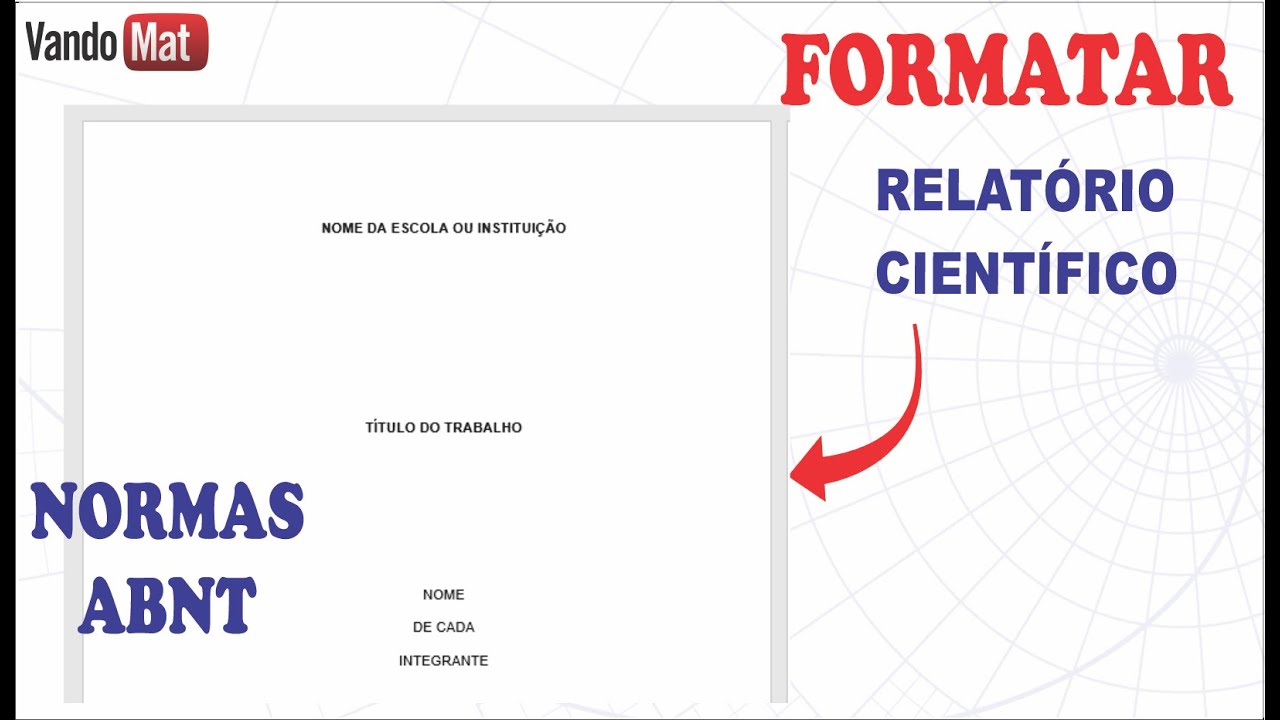 FORMATAR UM TRABALHO/RELATÓRIO CIENTÍFICO NO WORD / NORMAS ABNT #word # ...
